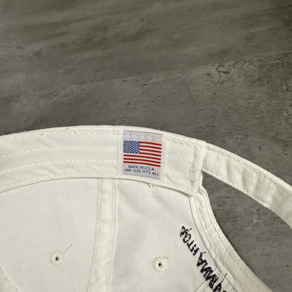 Vintage Electrical Engineering Hat White Navy Lig… - image 6